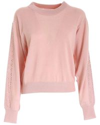 See By Chloé - Round-Neck Knitwear - Lyst