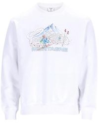 CASABLANCA - Hoodies & Sweatvesten ,Wit ,Stijlvol T-Shirt Voor Een Trendy Look - Lyst