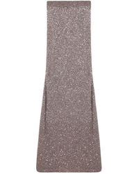 Balenciaga - Rokken ,Bruin ,Lange Rokken Met Gonna Lunga Stijl - Lyst