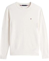 Tommy Hilfiger - Essential Baumwollpullover Mit Rundhalsausschnitt - Lyst