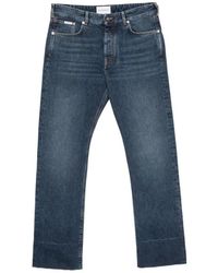 Givenchy - Jeans ,Blauw ,Katoen Jeans Met Rechte Pasvorm En Rauwe Details - Lyst