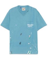 GALLERY DEPT. - Tops ,Blauw Blauw-Groene Zak T-Shirt - Lyst