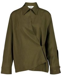 Fendi - Mohair En Wollen Overhemd - Lyst