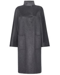 Max Mara - Jassen ,Grijs ,Kasjmier Lilia Midi Cardigan Jas - Lyst
