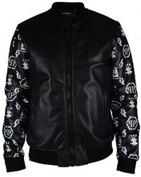 Philipp Plein - Jassen ,Zwart ,Leer Bomberjack - Lyst