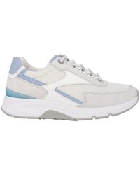 Gabor - Weißer mix rollender sneaker für frauen - Lyst