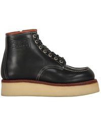 KENZO - Schoenen ,Zwart ,Leer Stijlvolle Leren Enkellaarsjes - Lyst