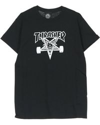 Thrasher - Skate Goat Tee Zwart/Wit Katoenen T-Shirt - Lyst