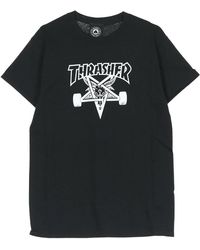 Thrasher - Skate Goat Tee Zwart/Wit Katoenen T-Shirt - Lyst