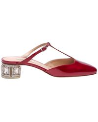 Casadei - Schoenen ,Rood ,Leer Belle Epoque Sabot - Lyst