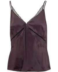 HUGO - Camisole Met Kant - Lyst