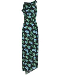 Coperni - Asymmetrische Bloemenjurk - Lyst
