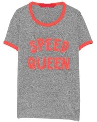Mother - Tops ,Grijs ,Katoen The Boxy Goodie Goodie Ringer - Lyst