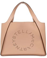 Stella McCartney - Shopper-tasche mit logo - Lyst