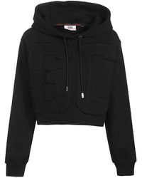 Gcds - Hoodies & Sweatvesten ,Zwart ,Katoen Geborduurde Hoodie - Lyst
