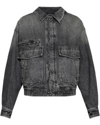 Versace - Denim Jackets - Lyst