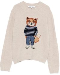 Maison Kitsuné - Round-Neck Knitwear - Lyst