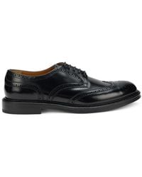 Doucal's - Schoenen ,Zwart ,Leer Leren Veterschoenen Van Kalfsleer - Lyst