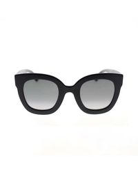 Gucci - Oversized rechteckige sonnenbrille mit mutigem acetatrahmen und iconischem gg-logo,stylische sonnenbrille gg0208s - Lyst