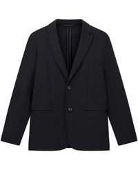 ARMANI EXCHANGE - Jassen ,Blauw ,Katoen Single-Breasted Two-Button Jacket - Lyst