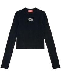 DIESEL - Truien & Vesten ,Zwart -Valari 9Xx Ronde Hals Truien - Lyst