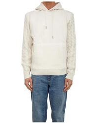 Guess - Hoodies & Sweatvesten ,Katoen Hoodie Logo Sweatshirt - Lyst