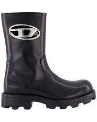 DIESEL - Biker Boot Im Schwarzen Hammer-Stil - Lyst