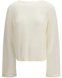Allude - Round-Neck Knitwear - Lyst