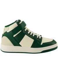Saint Laurent - Schoenen ,Groen ,Nylon Lax High-Top Sneakers - Lyst
