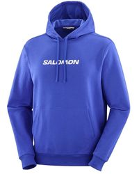 Salomon - Logo hoodie für outdoor-abenteuer - Lyst