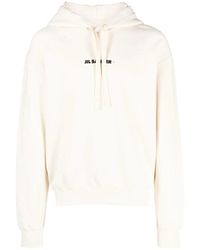 Jil Sander - Hoodie Mit Logo-Print Aus Baumwolle - Lyst