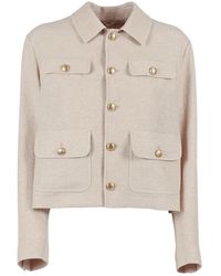 Circolo 1901 - Jassen ,Katoen Giacca Crop - Lyst