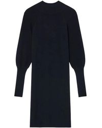 ARMANI EXCHANGE - Lange Rib Gebreide Jurk - Lyst
