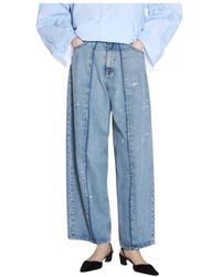 MM6 by Maison Martin Margiela - Jeans > wide jeans - Lyst