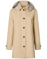Save The Duck - Trenchcoat mit abnehmbarer Kapuze - Lyst