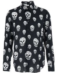 McQueen - Skull Print Shirt - Lyst