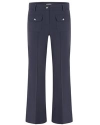 Cambio - Broeken ,Blauw ,Farah Broek Met Opgestikte Zakken - Lyst