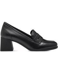 Marco Tozzi - Schwarze elegante geschlossene mokassins für frauen - Lyst