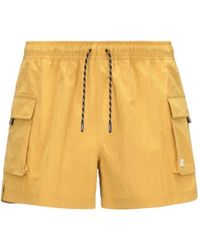 K-Way - Ripstop mini shorts gelb - Lyst