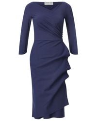 Chiara Boni - Elegantes Drapiertes Midi-Kleid - Lyst