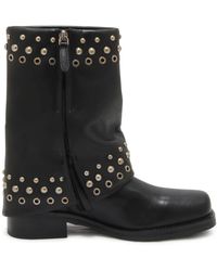 Emanuélle Vee - Vintage Clelia Stiefeletten Mit Nieten - Lyst