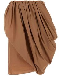 Chloé - Rokken ,Roze ,Katoen Gedrapeerde Geplooide Rok - Lyst