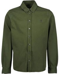 Ami Paris - Herz Freund Hemd Grün Frühling-Sommer 2025 - Lyst