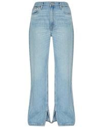 RE/DONE - Jeans ,Blauw ,Katoen Loszittende Jeans - Lyst