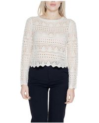Jacqueline De Yong - Round-Neck Knitwear - Lyst