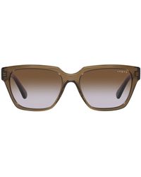 Vogue - Sonnenbrille mit quadratischer form und lila verlaufsgläsern - Lyst