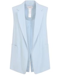 Sportmax - Jassen ,Blauw ,Maggio Gilet - Lyst