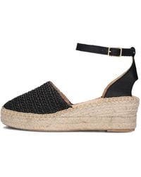 Aiyana - Schwarze Espadrilles Mit Goldschnalle - Lyst