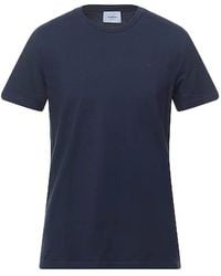 Dondup - Tops ,Blauw ,Katoen Katoenen T-Shirt Met Logo-Opdruk - Lyst