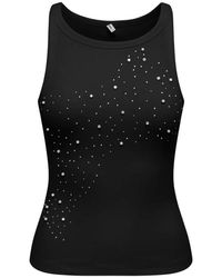 ONLY - Tops ,Zwart ,Katoen Filiz Life Tank Top - Lyst